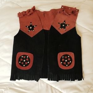 Child's Leather Western Vest